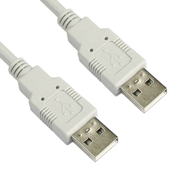 USB-A 2.0 AM-AM 일반 케이블 화이트 3M