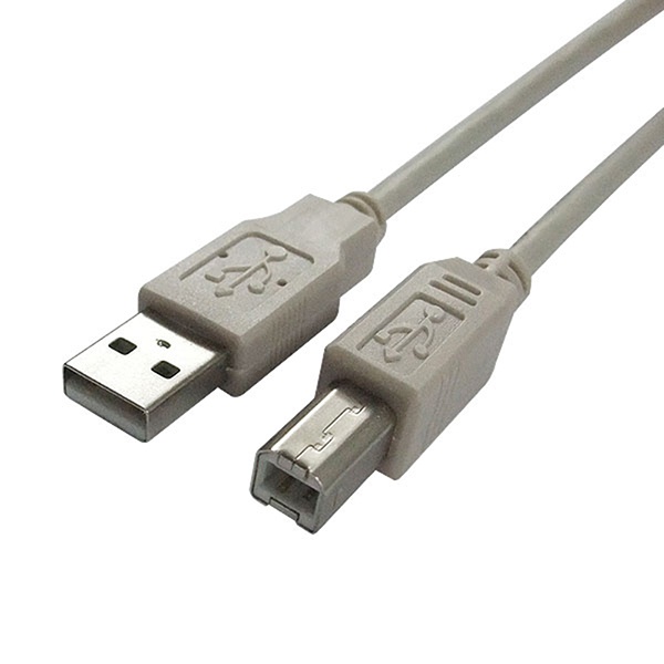 USB 2.0 변환 케이블 (A to B) 1.8m (그레이)