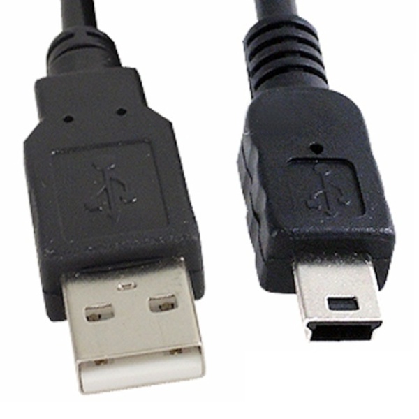 외장하드/PMP/MP3 USB-A 2.0 to Mini 5핀 변환 케이블 3m 블랙