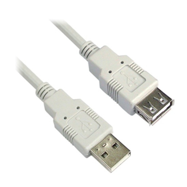 USB-A 2.0 AM-AF 연장케이블 화이트 3M