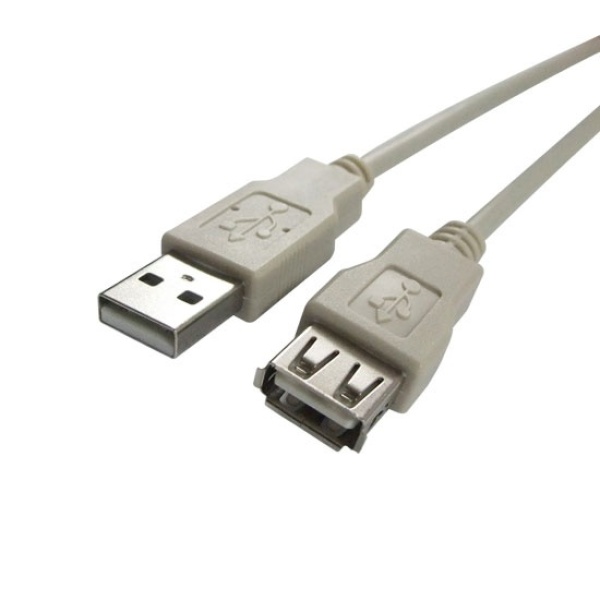 USB2.0 A타입에서 F타입까지 연장케이블 그레이색상 3미터 길이