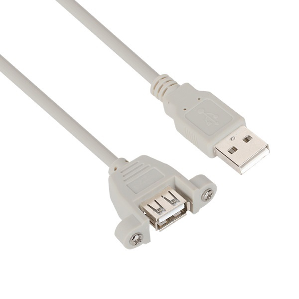 1m 길이 안정적인 연결 USB 2.0 A-A 연장 케이블 (한쪽 락킹 기능)