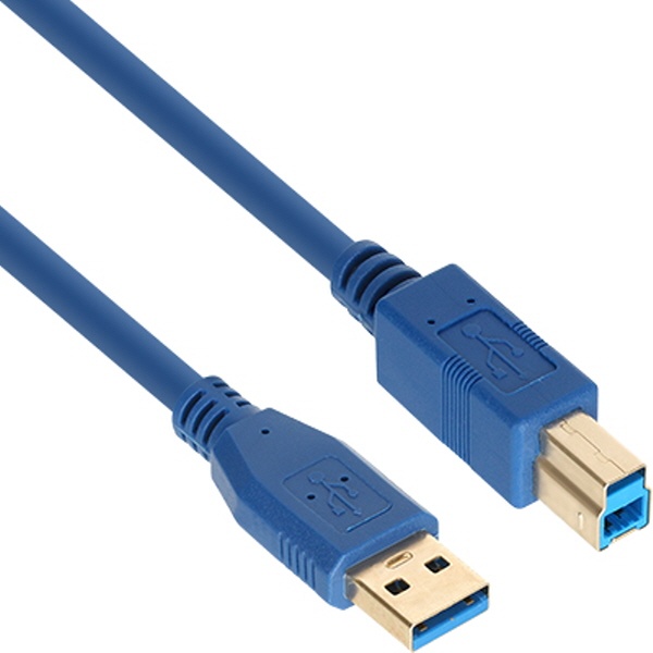 0.5m 길이 고속 데이터 전송 및 안정적인 연결 USB 3.0 A to B 변환 케이블 (3중 차폐)