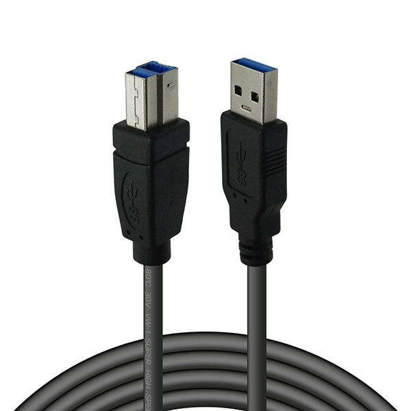 1.5m 길이 데스크탑 노트북 연결에 최적화 고속 데이터 전송 및 충전 지원 USB 3.0 A to B 변환 케이블