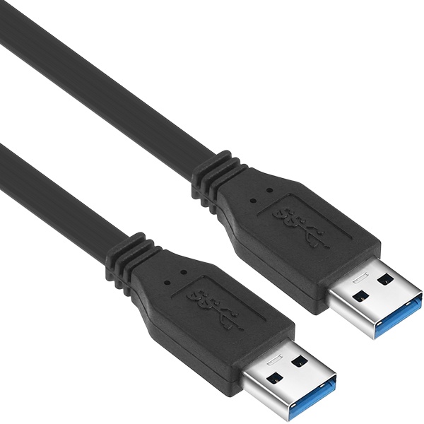 데이터 전송 지원 USB 3.0 A to A 케이블 (0.3m 플랫형)