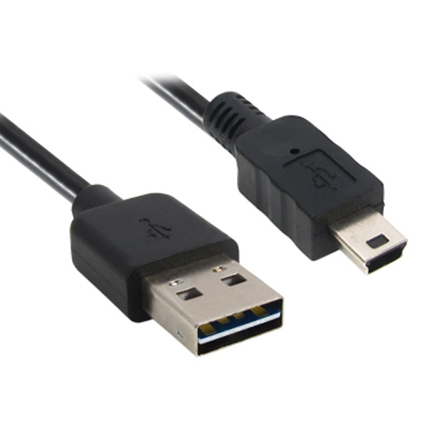 USB-A 2.0 to Mini 5핀 M/F 변환 케이블 2m 길이