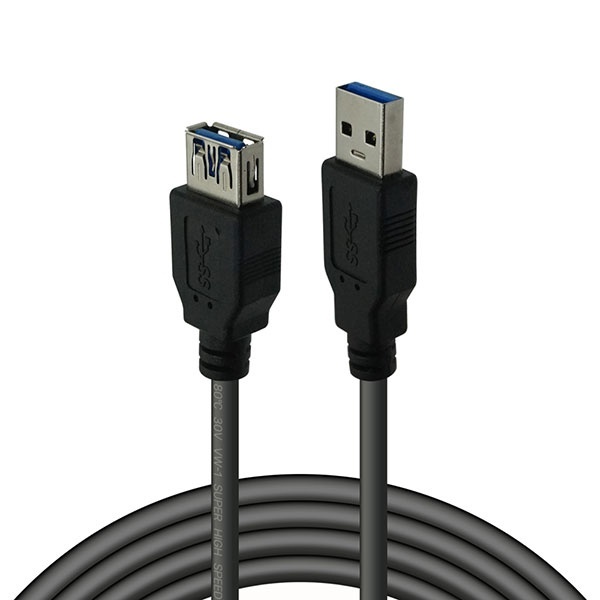 3m 길이 USB 포트 부족 문제 해결 데이터 전송 및 고속 충전 지원 보급형 튼튼하고 내구성 있는 USB 3.0 A to A 연장 케이블 (2중 차폐 니켈 도금 단자)