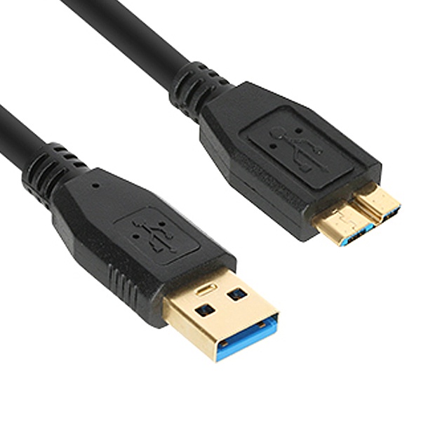 USB-A 3.0 to Micro B 3.0 변환케이블 2M 블랙