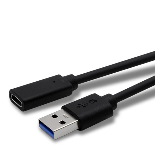 데이터 전송 및 고속 충전 지원 Type-C to USB-A 3.0 변환 케이블 (1m 블랙)