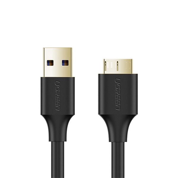 고속 데이터 전송 및 고속 충전 지원 USB 3.0 A 수 to Micro B 암 케이블 1m (블랙 3중 차폐)