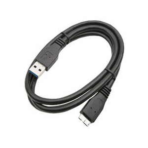 데이터 전송 USB 3.0 A to Micro B 케이블 1.8m (흑색 니켈 도금 외장 하드용)