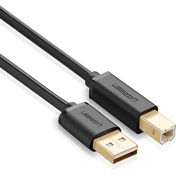 안정적인 데이터 전송 USB 2.0 A to B 케이블 1.5m (금도금 2중 차폐 프린터 연결용)