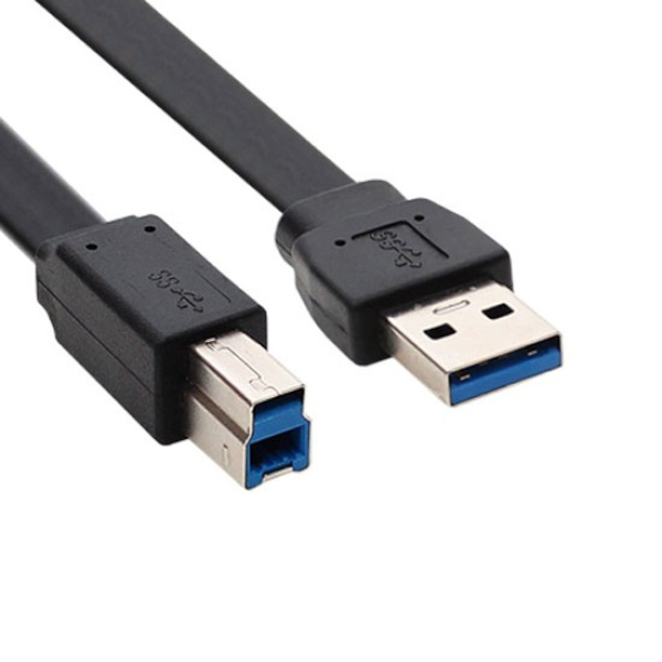 USB 3.0 A 수 to B 암 3m 변환 케이블 (화이트 튼튼하고 내구성 있는 케이블)