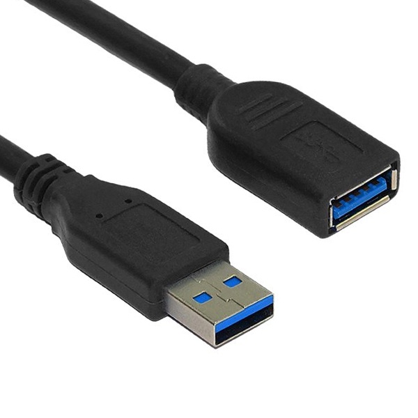 5m 길이의 블랙 몰딩 타입 USB-A 3.0 A 수 to A 암 연장 케이블 (데이터 전송 및 고속 충전 지원 튼튼하고 내구성 있는 케이블)