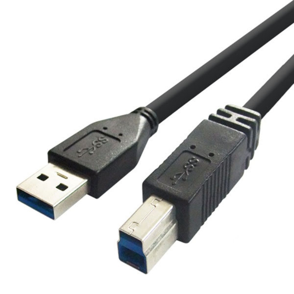 5m 길이의 블랙 PVC USB-A 3.0 to Micro-B 3.0 변환 케이블 (외장 하드 스마트폰 연결)