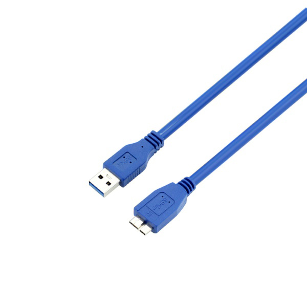 3m USB 3.0 A 수 to Micro-B 암 케이블 (외장 하드 스마트폰 연결 데이터 전송 고속 충전 블랙 PVC 케이블)