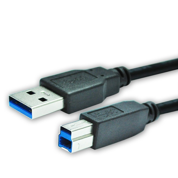 5m 고속 데이터 전송 블랙 PVC 케이블 USB 3.0 A 수 to B 암 변환 케이블 고속 충전 지원 외부 저장장치 연결 A to B (AM-BM)