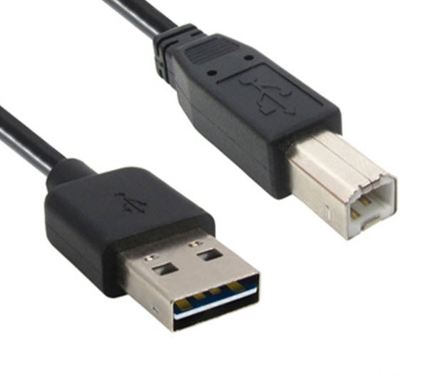 USB 2.0 AM-BM 양면인식 케이블 5M 고속 데이터 전송 및 외부 저장장치 연결