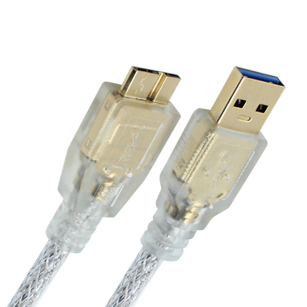 AM-Micro B USB3.0 케이블 3M USB3.0 AM-Micro B 노이즈 필터 케이블 길이 3M 고급형/투명