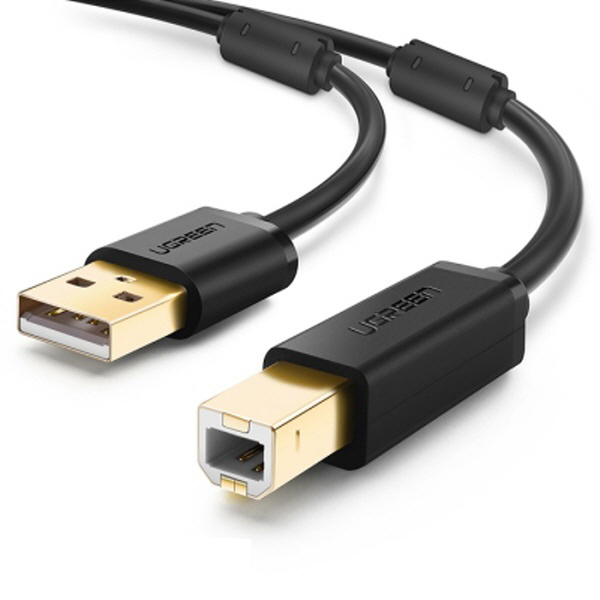 USB-A to USB-B 변환케이블 5m USB2.0 금도금 2중차폐쉴드 노이즈필터