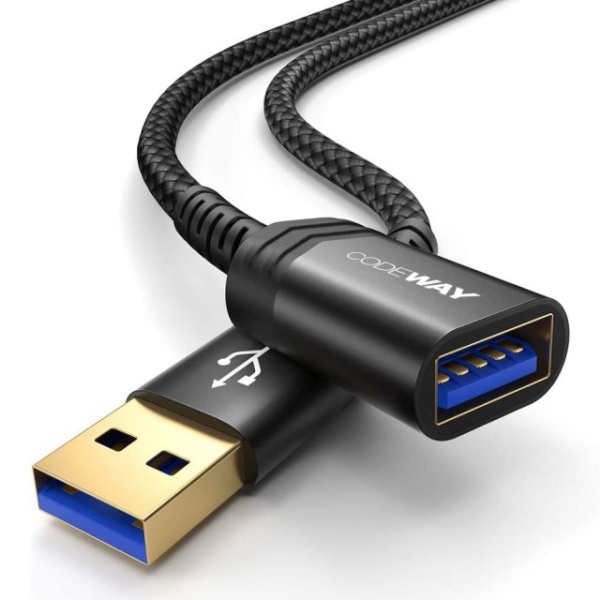 USB-A to USB-A 연장케이블 2m USB3.0 5Gbps 패브릭케이블 AM-AF