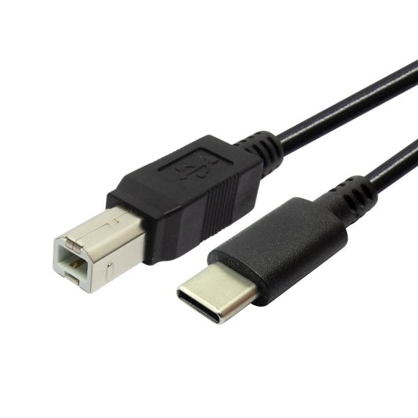 USB Type-C to USB-B 오디오 미디 케이블 2M 데이터전송 라운드형 신디사이저 전자피아노 미디케이블