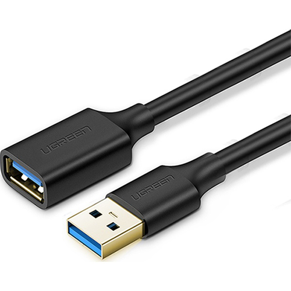 USB-A 3.0 to USB-A 3.0 M/F 연장케이블 [블랙] - USB3.0 / AM to AF / 5Gbps 지원 / 금도금 커넥터 / PVC재질 / 케이블 길이 3M