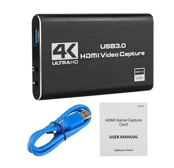 USB 3.0 HDMI to USB 비디오 캡처 보드 4K 60Hz 입력 1080p 60fps