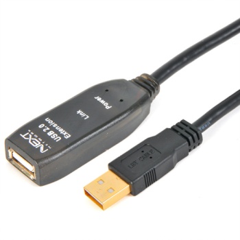 USB 2.0 연장 쉴드 리피터 케이블 [AM-AF] [USB 연장 리피터] USB 2.0 / 최대 5M 거리연장 가능 / 무전원