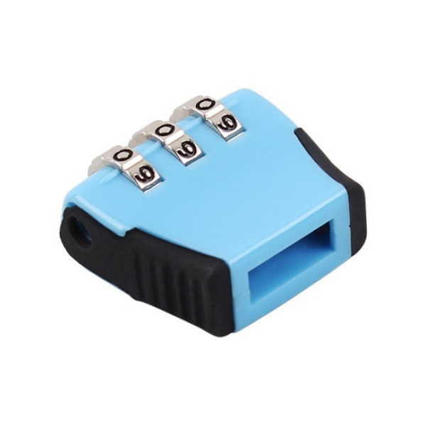 다이얼방식 USB 잠금장치 블루 (번호형)