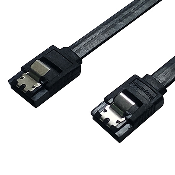 일자형 SATA3 Lock 플랫 케이블 블랙