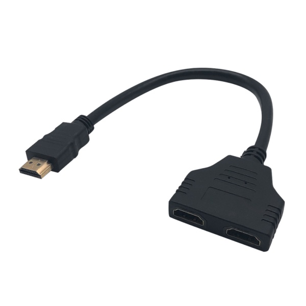 HDMI 1:2 모니터 무전원 케이블형 분배기