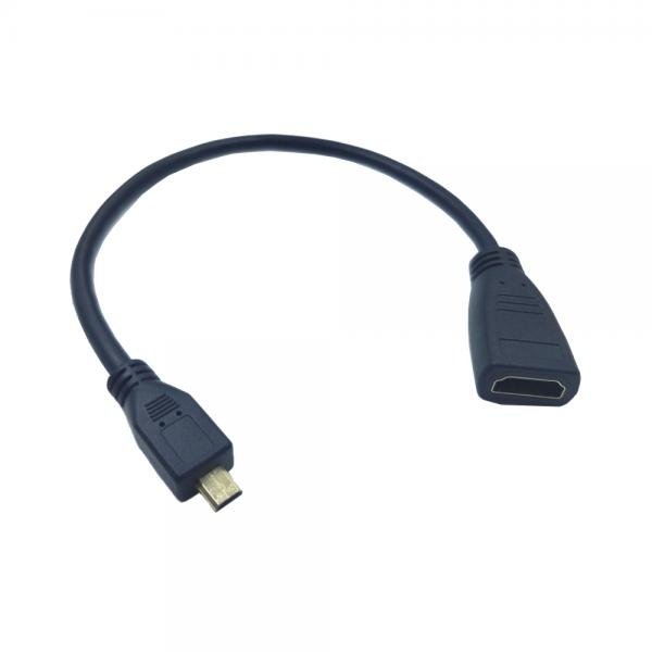 HDMI(F) to Micro HDMI(M) 모니터 케이블형 변환 젠더 0.15m