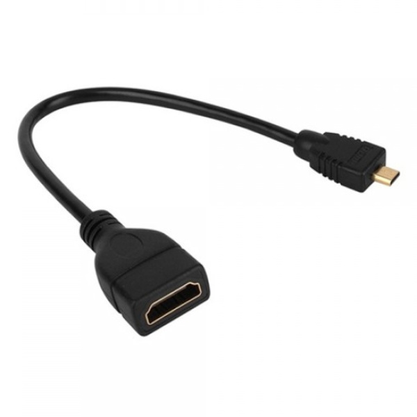 HDMI(F) ▶ Micro HDMI(M) 케이블형 모니터 변환 젠더