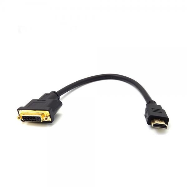 DVI-D듀얼(F) ▶ HDMI(M) 케이블형 모니터 변환 컨버터