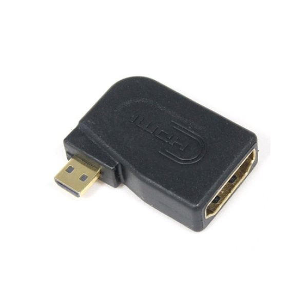 HDMI(F) to 마이크로 HDMI(M) 우향 꺾임형 변환 컨버터