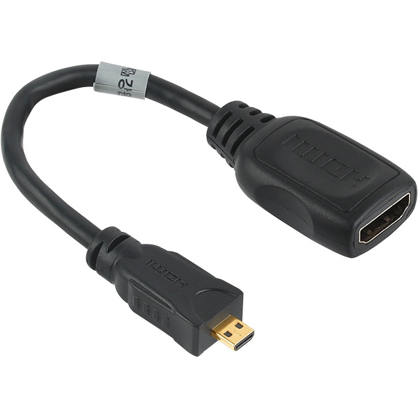HDMI ▶ Micro HDMI 케이블형 컨버터 0.15m