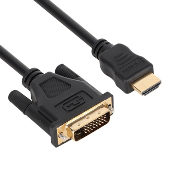 HDMI 2.0 to DVI-D 듀얼링크 모니터 변환 다이렉트 케이블 1m