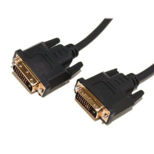 DVI-D 금도금 양방향 모니터 연결 케이블 2m [PVC]
