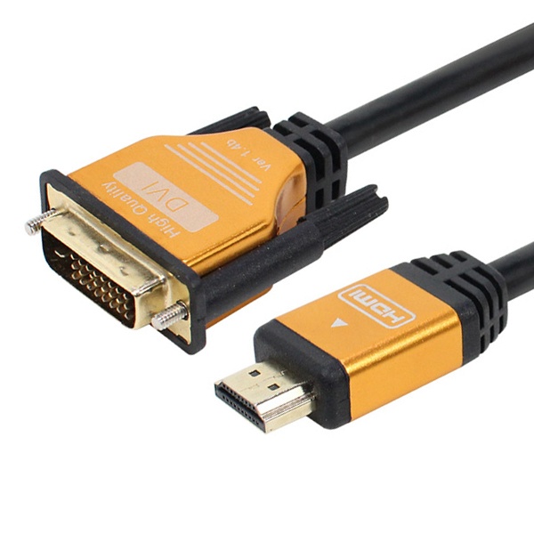 HDMI to DVI-D 듀얼링크 모니터 변환 케이블 2m