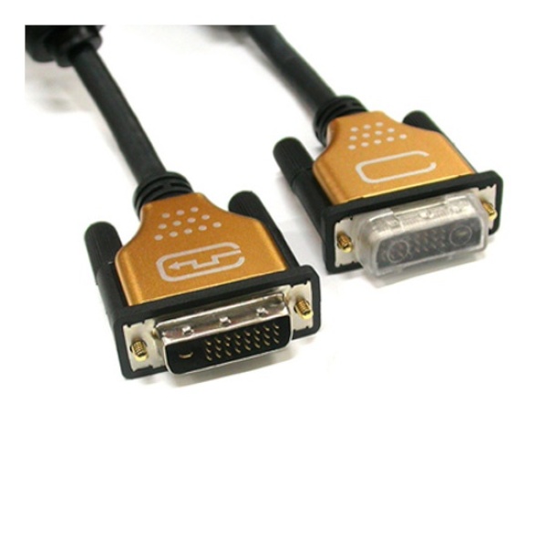 노이즈필터적용 DVI 듀얼 모니터 연결 메탈 QHD 지원 케이블 3m