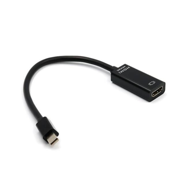 4K 지원 미니 DP to HDMI 모니터 변환 컨버터 블랙 [오디오지원모델]