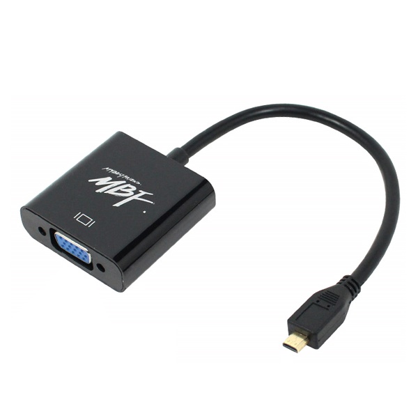 마이크로 HDMI to D-SUB 구형 모니터 변환 케이블형 젠더 [오디오미지원]