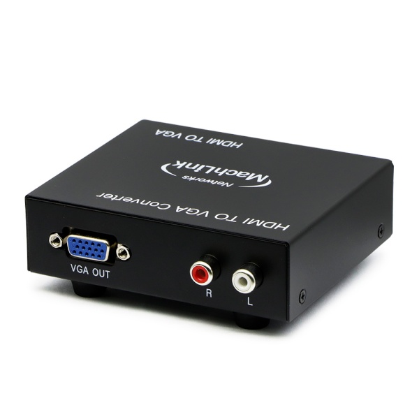 HDMI to RGB 영상/음성 변환 컨버터 블랙 [DC 5V 아답터포함]
