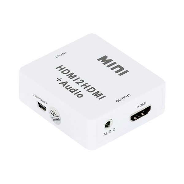 HDMI to 오디오분리+HDMI 디임베더 컨버터 화이트