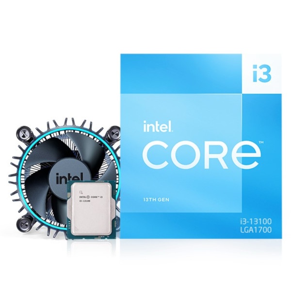 [CPU] INTEL 코어13세대 i3-13100 정품박스 (랩터레이크 /3.4GHz/12MB/쿨러 포함)
