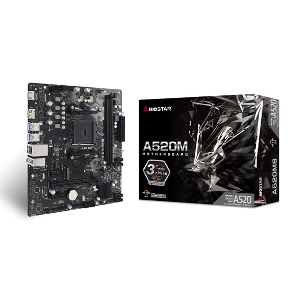 [메인보드] BIOSTAR A520MS 제이씨현 (AMD A520/M-ATX)
