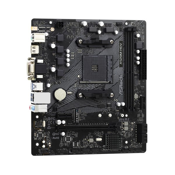 [메인보드] ASRock A520M-HDV 벌크 대원씨티에스 (AMD A520/M-ATX)