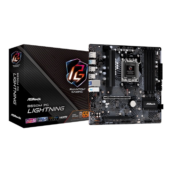 [메인보드] ASRock B650M PG Lightning 대원씨티에스 (AMD B650/M-ATX)