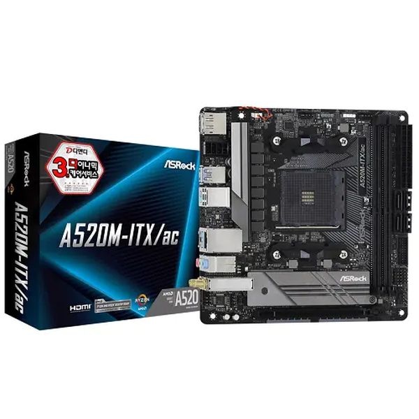 [메인보드] ASRock A520M-ITX/AC 디앤디컴 (AMD A520/M-ITX)